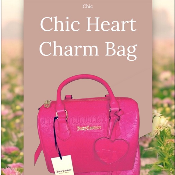 NWT JUICY COUTURE "FREE LOVE" Embossed Satchel - Picture 3 of 16